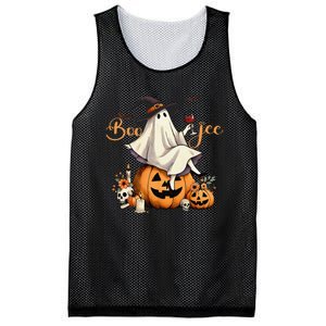 Boo Jee Ghost Ice Coffee Coquette Bow Halloween Women Girl Gift Mesh Reversible Basketball Jersey Tank