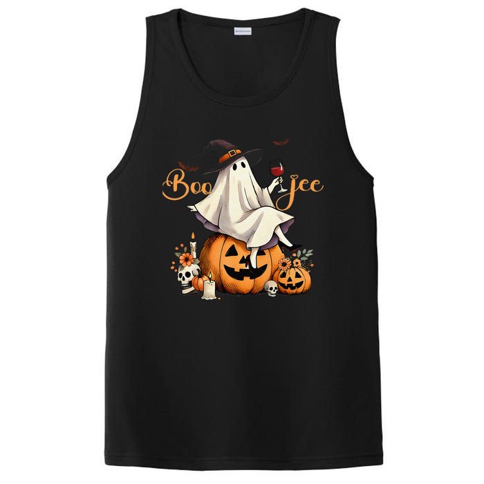 Boo Jee Ghost Ice Coffee Coquette Bow Halloween Women Girl Gift PosiCharge Competitor Tank