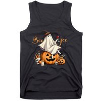 Boo Jee Ghost Ice Coffee Coquette Bow Halloween Women Girl Gift Tank Top