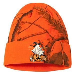 Boo Jee Ghost Ice Coffee Coquette Bow Halloween Women Girl Gift Kati Licensed 12" Camo Beanie