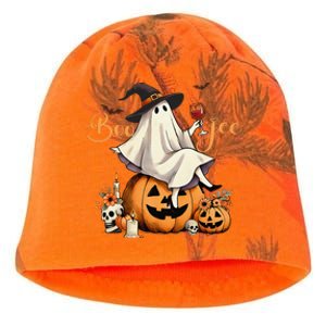 Boo Jee Ghost Ice Coffee Coquette Bow Halloween Women Girl Gift Kati - Camo Knit Beanie