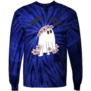 Boo Jee Ghost Stanley Funny Halloween Tie-Dye Long Sleeve Shirt