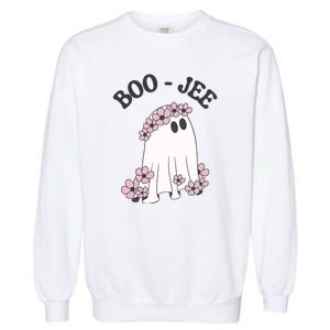 Boo Jee Ghost Stanley Funny Halloween Garment-Dyed Sweatshirt