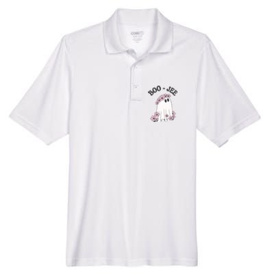 Boo Jee Ghost Stanley Funny Halloween Men's Origin Performance Piqué Polo