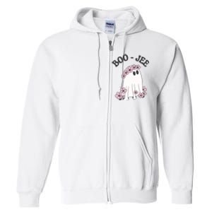 Boo Jee Ghost Stanley Funny Halloween Full Zip Hoodie