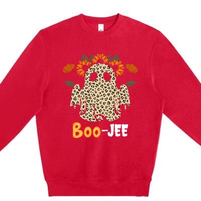 Boo Jee Ghost Nostalgic Halloween Cute BooJee Costume Funny Premium Crewneck Sweatshirt