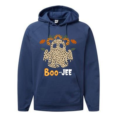 Boo Jee Ghost Nostalgic Halloween Cute BooJee Costume Funny Performance Fleece Hoodie