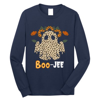 Boo Jee Ghost Nostalgic Halloween Cute BooJee Costume Funny Long Sleeve Shirt