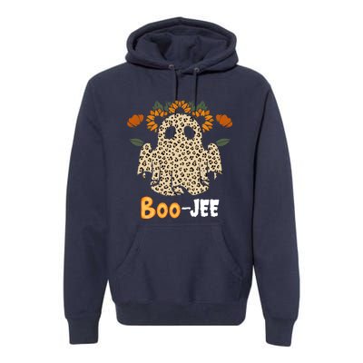 Boo Jee Ghost Nostalgic Halloween Cute BooJee Costume Funny Premium Hoodie