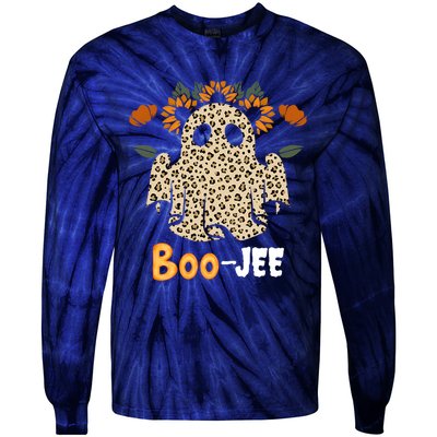 Boo Jee Ghost Nostalgic Halloween Cute BooJee Costume Funny Tie-Dye Long Sleeve Shirt