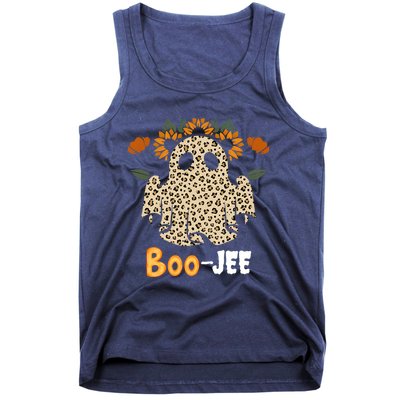 Boo Jee Ghost Nostalgic Halloween Cute BooJee Costume Funny Tank Top