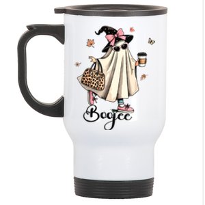 Boo Jee Ghost Ice Coffee Coquette Bow Halloween Women Girl Stainless Steel Travel Mug