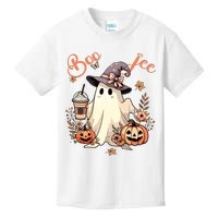 Boo Jee Ghost Drinking Coffee Coquette Bow Halloween Women Kids T-Shirt