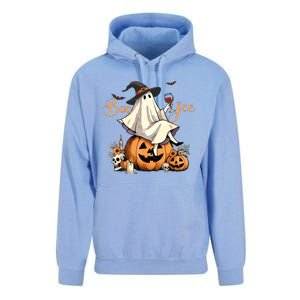 Boo Jee Ghost Ice Coffee Coquette Bow Halloween Women Girl Unisex Surf Hoodie