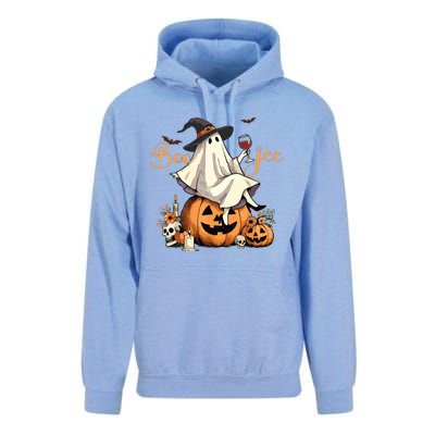 Boo Jee Ghost Ice Coffee Coquette Bow Halloween Women Girl Unisex Surf Hoodie