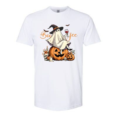 Boo Jee Ghost Ice Coffee Coquette Bow Halloween Women Girl Softstyle® CVC T-Shirt