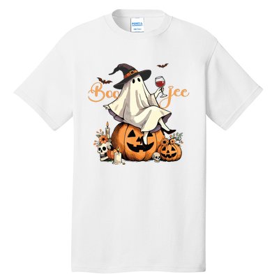 Boo Jee Ghost Ice Coffee Coquette Bow Halloween Women Girl Tall T-Shirt