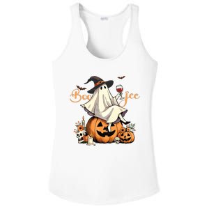 Boo Jee Ghost Ice Coffee Coquette Bow Halloween Women Girl Ladies PosiCharge Competitor Racerback Tank