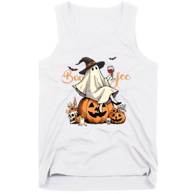 Boo Jee Ghost Ice Coffee Coquette Bow Halloween Women Girl Tank Top