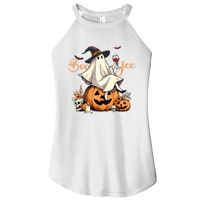 Boo Jee Ghost Ice Coffee Coquette Bow Halloween Women Girl Women's Perfect Tri Rocker Tank