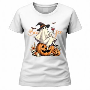 Boo Jee Ghost Ice Coffee Coquette Bow Halloween Women Girl Women's T-Shirt