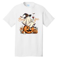 Boo Jee Ghost Ice Coffee Coquette Bow Halloween Tall T-Shirt