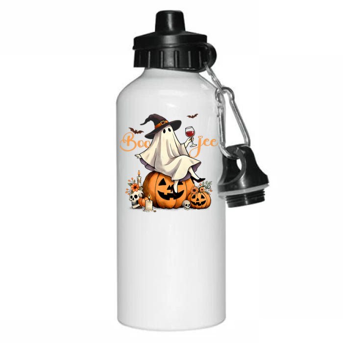 Boo Jee Ghost Ice Coffee Coquette Bow Halloween Aluminum Water Bottle