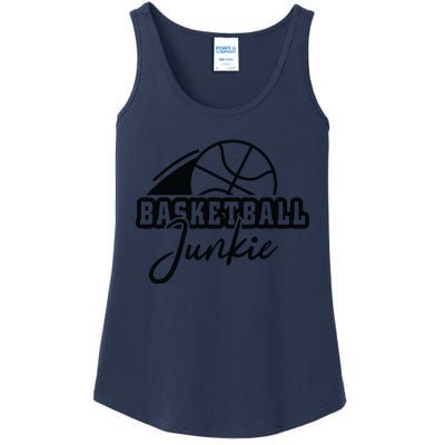 Basketball Junkie Gift For Team Sport Bball Ladies Essential Tank