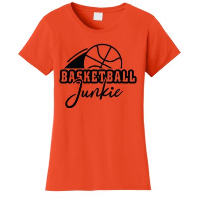 Basketball Junkie Gift For Team Sport Bball Women's T-Shirt