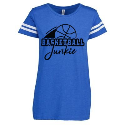 Basketball Junkie Gift For Team Sport Bball Enza Ladies Jersey Football T-Shirt