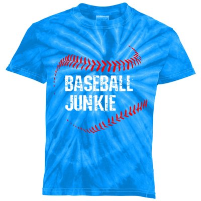 Baseball Junkie Gift Kids Tie-Dye T-Shirt