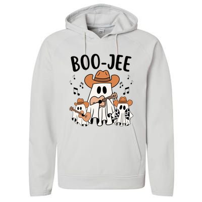 Boo Jee Ghost Funny Halloween Performance Fleece Hoodie