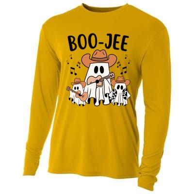 Boo Jee Ghost Funny Halloween Cooling Performance Long Sleeve Crew