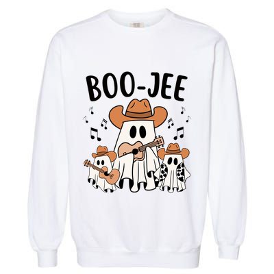 Boo Jee Ghost Funny Halloween Garment-Dyed Sweatshirt