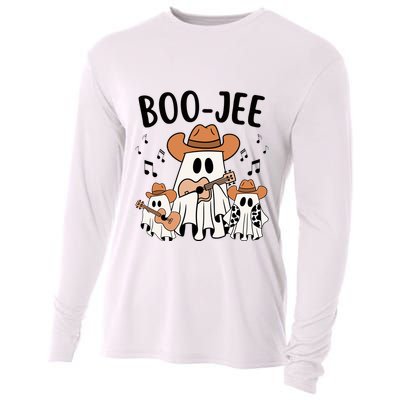 Boo Jee Ghost Funny Halloween Cooling Performance Long Sleeve Crew