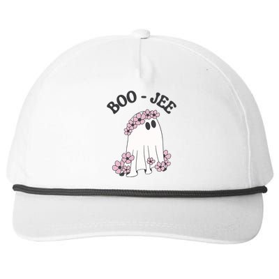 Boo Jee Ghost Funny Halloween Snapback Five-Panel Rope Hat