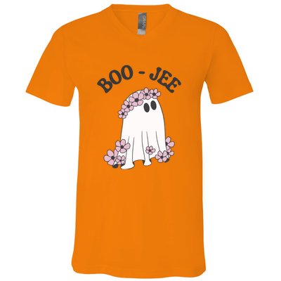 Boo Jee Ghost Funny Halloween V-Neck T-Shirt