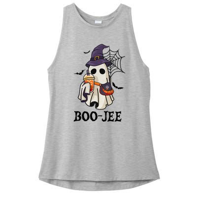 Boo Jee Halloween Spooky Season Cute Ghost Boujee Boogee Ladies PosiCharge Tri-Blend Wicking Tank