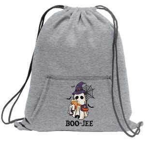 Boo Jee Halloween Spooky Season Cute Ghost Boujee Boogee Sweatshirt Cinch Pack Bag