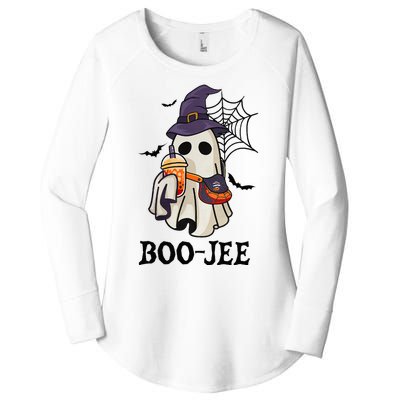 Boo Jee Halloween Spooky Season Cute Ghost Boujee Boogee Women's Perfect Tri Tunic Long Sleeve Shirt