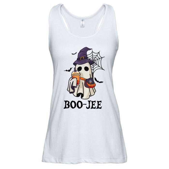 Boo Jee Halloween Spooky Season Cute Ghost Boujee Boogee Ladies Essential Flowy Tank