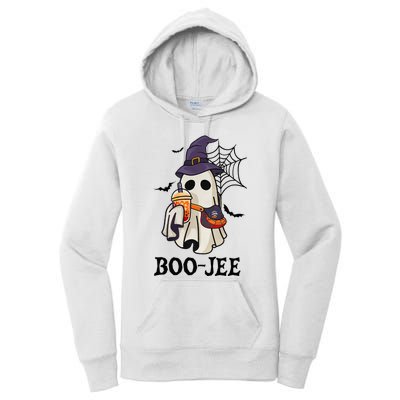 Boo Jee Halloween Spooky Season Cute Ghost Boujee Boogee Women's Pullover Hoodie