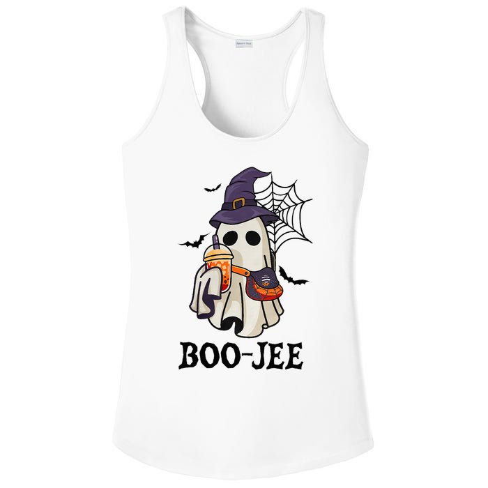 Boo Jee Halloween Spooky Season Cute Ghost Boujee Boogee Ladies PosiCharge Competitor Racerback Tank