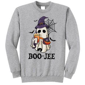 Boo Jee Halloween Spooky Season Cute Ghost Boujee Boogee Tall Sweatshirt