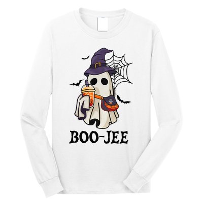 Boo Jee Halloween Spooky Season Cute Ghost Boujee Boogee Long Sleeve Shirt