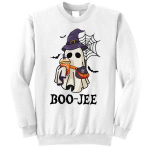 Boo Jee Halloween Spooky Season Cute Ghost Boujee Boogee Sweatshirt