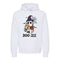 Boo Jee Halloween Spooky Season Cute Ghost Boujee Boogee Premium Hoodie