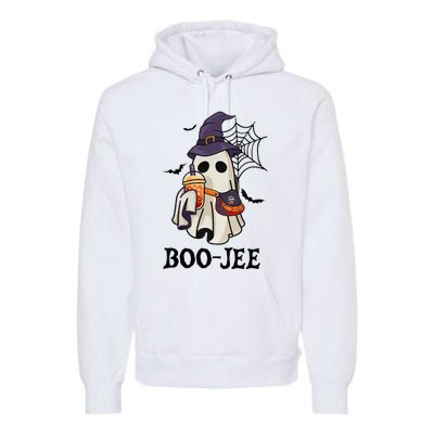 Boo Jee Halloween Spooky Season Cute Ghost Boujee Boogee Premium Hoodie