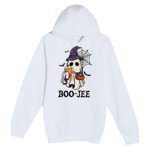 Boo Jee Halloween Spooky Season Cute Ghost Boujee Boogee Premium Pullover Hoodie