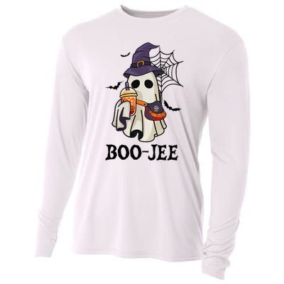 Boo Jee Halloween Spooky Season Cute Ghost Boujee Boogee Cooling Performance Long Sleeve Crew